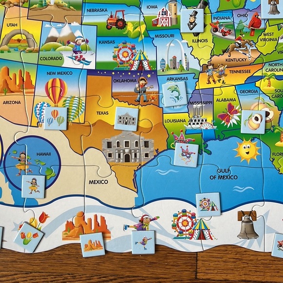 The Learning Journey Puzzle Doubles Find It! USA (50 Pieces) - Picture 7 of 12